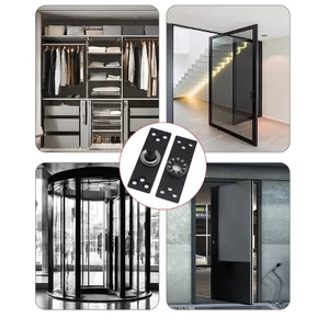 OXXGGKAO Xoay 360 Độ Bản Lề Che Khuyết Điểm Bản Lề Cửa Vô Hình Bản Lề Chống Ăn Mòn Nâng Cấp Cho Cửa Tủ Wa