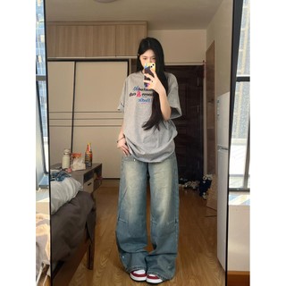 Hiixiivi 2025 Quần Áo Thời Trang Mới 100% Cotton Áo Thun Quá Khổ Nam / Nữ Cổ Rộng In Hình Tròn Tee OOTD Độc Đáo Nhân Quả Áo