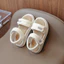 sandal bé gái dép quai hậu cho bé quai chéo nơ xinh xắn êm chân QCCC full hộp trắng cho bé từ 3 tuổi 2139