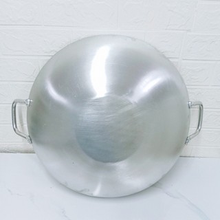 Chảo nhôm 2 quai sâu lòng siêu lớn  dày  nhiều size 38,40,42,44,46,48,50cm - Trường An VN