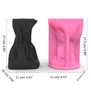 KRA Silicone Chậu Hoa Khuôn Có Thể Tái Sử Dụng DIY Nhựa Khuôn Bình Khuôn Làm Tay