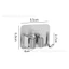 Móc kẹp chổi inox có móc treo cao cấp 8.5x6.5cm