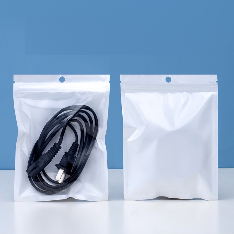 Set 10 Túi zip 2 mặt Trong - Trắng nhiều size dùng đựng sản phẩm thuận ...