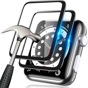 1-3 Chiếc HD Đen Edge Phim Cường Lực Bảo Vệ Màn Hình Cho Apple Watch Series 9 8 7 41mm 45mm Ultra 2