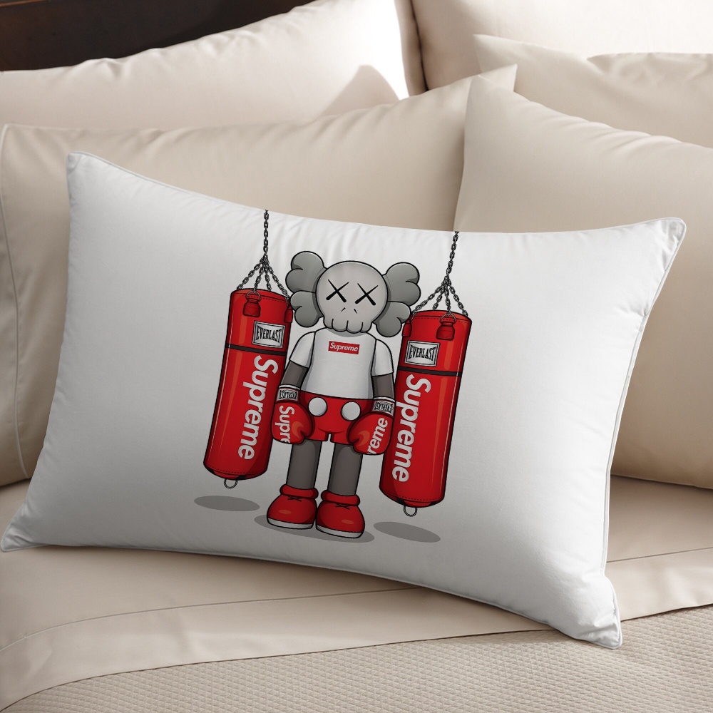 Vỏ Gối Chữ Nhật Một Mặt In logo supreme Trang Trí Phòng Khách / sofa / Xe Hơi / Làm Quà Tặng Cho Bé (Không Kèm Lõi)