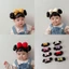 SAVORBOX Bé Gái Tóc Giả Mũ, Mũ Cotton Tóc Cho Bé, Thời Trang Nhẹ Nơ Sơ Sinh Tóc Cho Bé