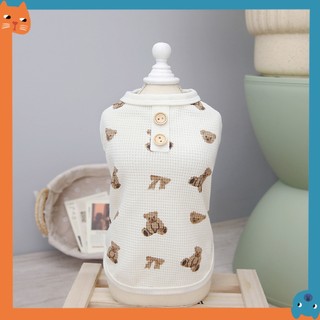 Mới Gấu Nhỏ Quần Áo Thú Cưng Chó Bốn Chân Đồ Nội Thất Gia Đình Thú Cưng Chó Tank Top Thú Cưng Bốn Chân Đồ Nội Thất Gia Đình Quần Áo Thú Cưng Quần Áo Mèo