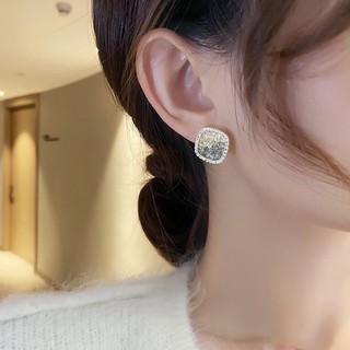 Khuyên Tai Đính Đá Pha Lê Phong Cách retro Cao Cấp