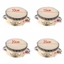 DARON Tambourine, Trống cầm tay 4 / 6 / 8 / 10 inch Bộ gõ, Trò chơi âm nhạc đồ chơi trống KTV Party Drum Nhạc cụ