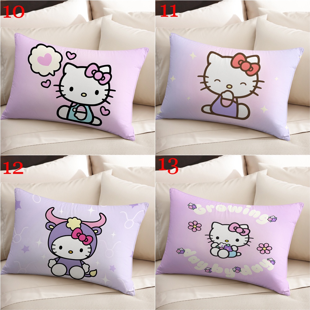 [Mã CLS2404A giảm 30k đơn 150k] Vỏ Gối polyester Hình Chữ Nhật In Hình hello kitty Trang Trí Nhà Cửa (Không Kèm Lõi)