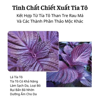 Gel Tía Tô Dưỡng Ẩm TrắngDa Loại Bỏ Bụi Bẩn Bã Nhờn Ngăn Ngừa Mụn Tẩy Đi Mọi Loại Da Chết 120g