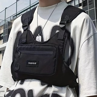 Túi Đeo Chéo Ngực Thể Thao Phong Cách hip hop Đường Phố Sức Chứa Lớn Cho Nam
