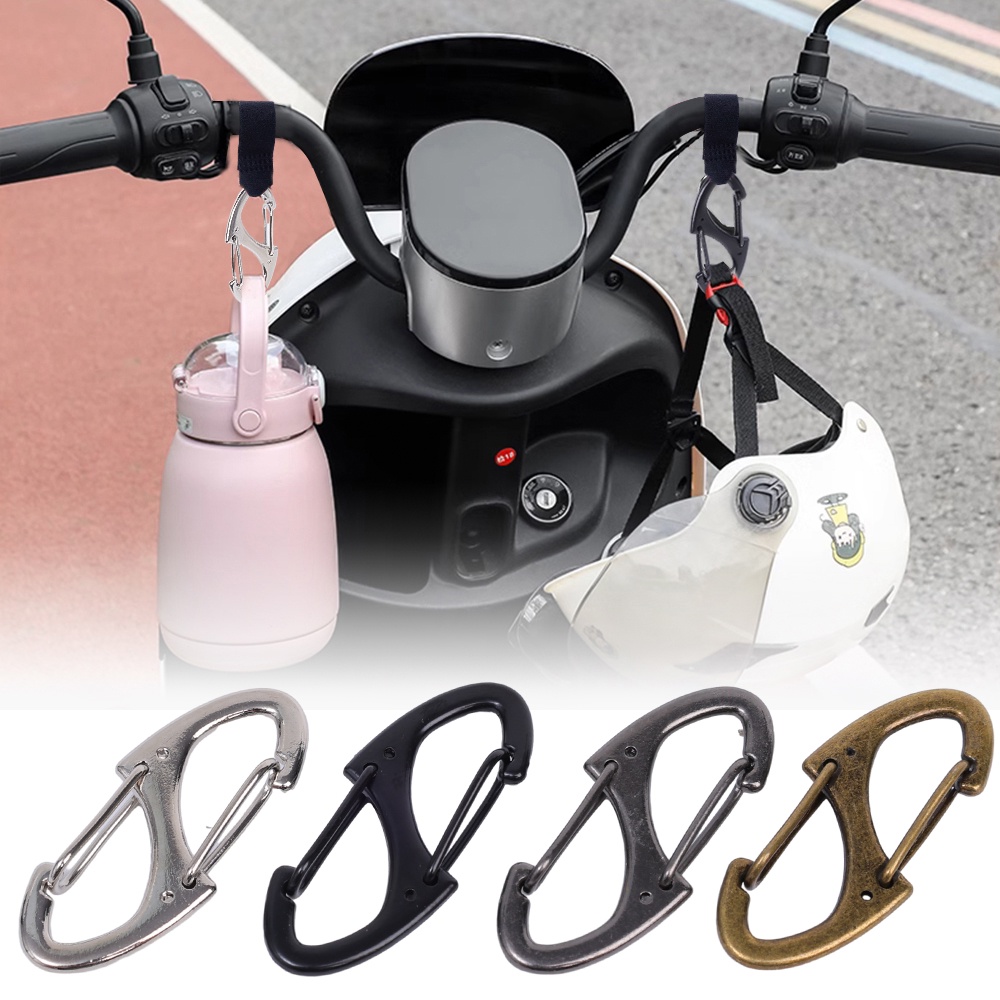 Móc khóa lò xo hợp kim kẽm hạng nặng / Ba lô Carabiner để cắm trại câu cá đi bộ đường dài / Carabiner kép hình chữ S ngoài trời / Móc khóa khóa khóa tự động