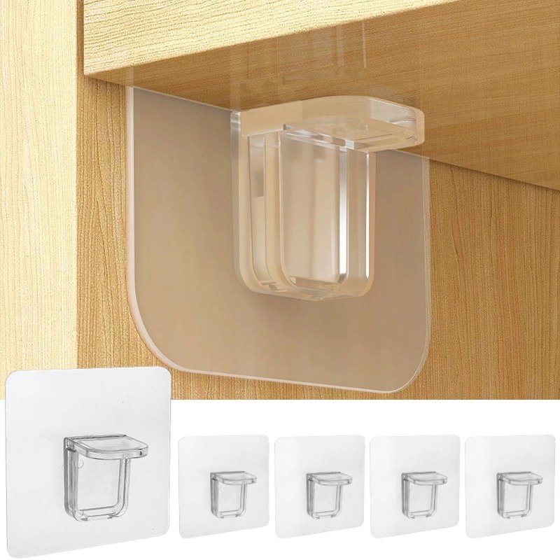 Giá Đỡ Cố Định / Chia Ngăn Tủ Chén / Kệ Tủ Tự Dính Không Cần Đục Lỗ