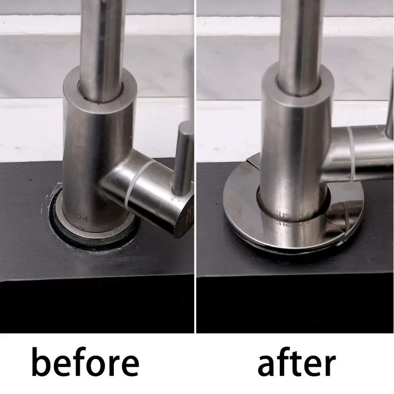 Vỏ Bọc Ống Nước Bằng Thép Không Gỉ Mạ Chrome Tự Dính Tiện Dụng
