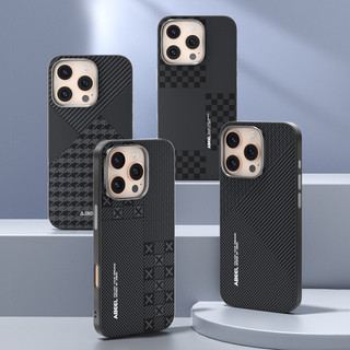 Vỏ điện thoại từ tính vô hình bằng sợi Carbon dành cho doanh nghiệp cao cấp cho iPhone 16 15 14 13 Pro Max