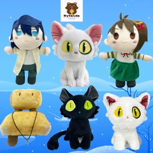 Rytanda Suzume no Tojimari Búp bê Suzume no Tojimari thú nhồi bông mèo Daijin và Sadaijin black cat plushie thú nhồi bông mềm quà tặng trẻ em