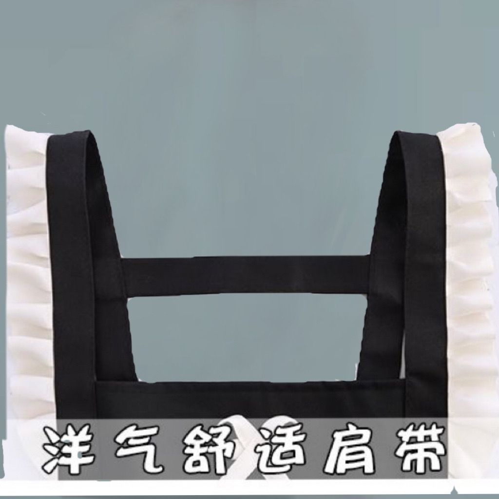 Phiên Bản Hàn Quốc Thời Trang Nhà Bếp Hộ Gia Đình Tạp Dề Làm Móng Tay Trà Sữa Làm Việc Nấu Ăn Chống Bẩn Phong Cách Nhật Bản Eo Chống Bụi Bẩn Thoáng Khí