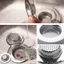 Lưới inox chắn rác bồn rửa loại lỗ tròn, lưới chặn rác bồn rửa bát, chậu rửa bát GIOVA