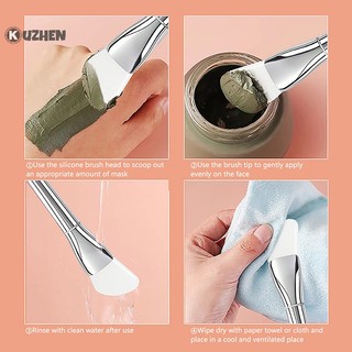 Bàn chải mặt nạ silicon đầu mềm Kuzhen tự làm
