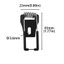 NOTE1 10 chiếc Giá đỡ lò xo đèn nền, Kẹp lò xo đèn bảng bạc 45mm, Phụ kiện chiếu sáng âm trần bằng thép cán nguội 15mm di động dành cho thợ điện
