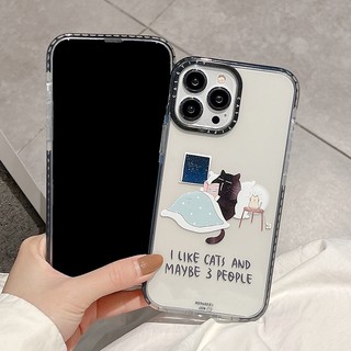Mocha Little Black Cat Ốp Điện Thoại Mềm Cho iPhone 17 Pro Max 17 Air 16 Plus 15 14 13 12 11 Pro Max Ốp Lưng Bảo Vệ Toàn Diện Vỏ Mềm Chống Sốc