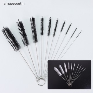 Airspeccutin Bộ Cọ Vệ Sinh Ống Hút Bằng Sợi nylon Và Inox Mềm Mại Tiện Dụng