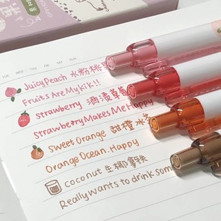 Set bút bi gel,bút gel màu ngòi 0.5mm nhanh khô trái cây nhiều màu Juicyee