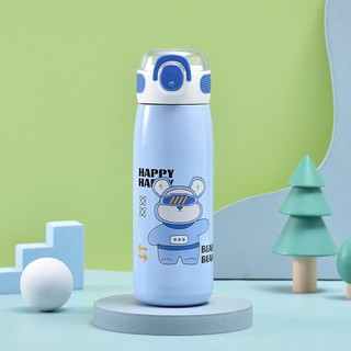 Bình Giữ Nhiệt Inox 316 Dung Tích 470ml và 620ml, Kèm Ống Hút Tiện Lợi Dành Cho Trẻ Em, Cao Cấp.