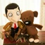 Mr. Bean nhồi bông nhân vật hoạt hình, gấu bông mềm, gấu teddy, búp bê vải, quà cho bé