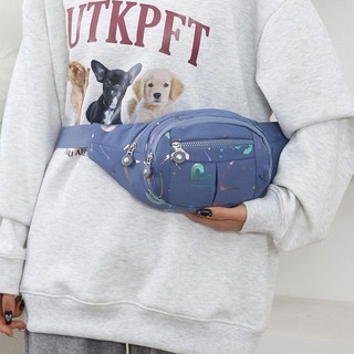 [Vận chuyển nhanh] Túi đeo vai ngực HABITATCO, Túi đeo thắt lưng nhẹ Fanny Pack, Ba lô đeo vai thể thao chống nước đa chức năng