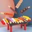 Bếp Nướng Đồ Chơi Mô Phỏng，Đồ chơi mô phỏng BBQ,đồ chơi giáo ,Dụng Cụ Nướng Thông Minh