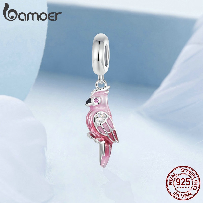 Bamoer Mặt Dây Chuyền Hình Con Vẹt Bằng Bạc 925