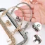 ESSENCEH Ví Khóa Khung, Túi Cổ Điển Phần Cứng Ví Khung Kiss Clasp, Túi Kim Loại Mini Kẹp Tay Cầm Túi Phụ Kiện