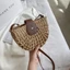 Túi rơm mùa hè SAMO, Túi xách Messenger Túi cói hình bán nguyệt thời trang, Túi đeo vai rỗng dành cho nữ du lịch thủ công bằng mây