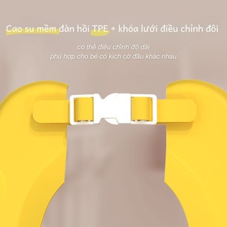 Mũ gội đầu vịt con cho bé Mũ chắn nước gội đầu có khóa cho bé  nón tắm gội đầu bé điều chỉnh kích thước Bunnies
