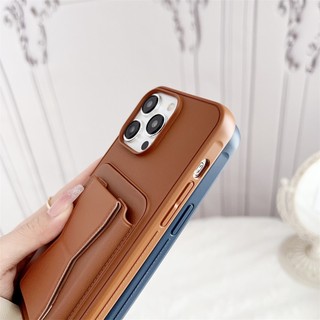 Ốp Điện Thoại TPU Có Ngăn Đựng Thẻ Sang Trọng Cho 14 Plus 11 12 13 14 15 Pro Max X XS XR 7 8 Plus