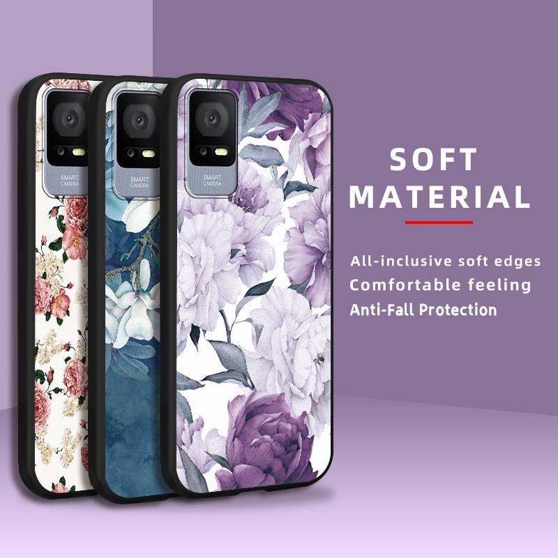Back Cover Cartoon Phone Case For TCL 405/406/408/T506S Full wrap Fashion Design protective Dirt-resistant Shockproof Cute