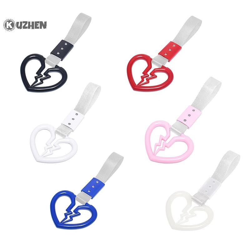 Kuzhen Hình Trái Tim Dễ Thương Vỡ Xe Chống Tĩnh Điện Dây Đeo Cảnh Báo Vòng Trang Trí Tàu Ngầm Xe Buýt Tay Cầm Xe Phía Sau Cản Cảnh Báo Vòng HOT