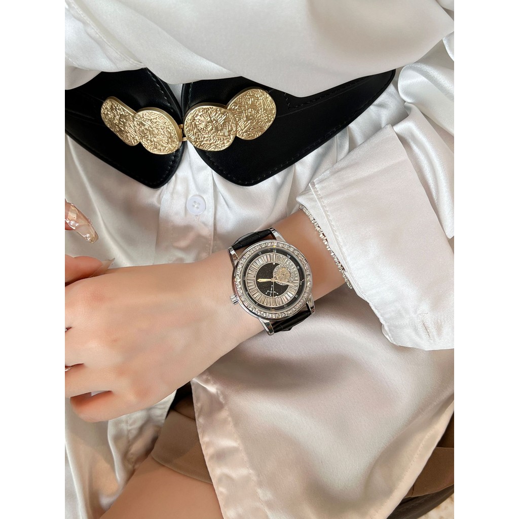 Đồng hồ du lịch thạch anh tự động rỗng tourbillon đích thực mới chống thấm nước đồng hồ nam phát sáng trong bóng tối