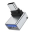 GODD Loại C Nam Sang USB 3 0 Bộ Chuyển Đổi Nữ OTG Loại C Sang USB 3 0 90 Độ Góc Phải Cho Đầu Nối Dài USB C