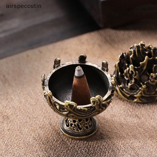 Airspecutin Retro Hợp Kim Lư Hương Đốt Đồ Trang Trí Trung Quốc Cổ Censer Trà Bàn Trang Trí EN