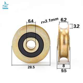 Bánh Xe Ròng Rọc Dây Chéo 6mm 6.4 * 28.5 * 8