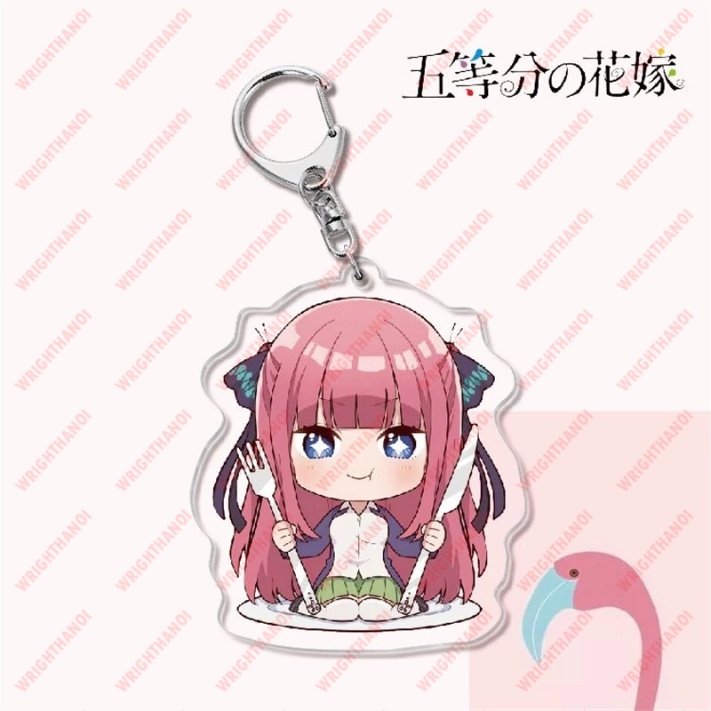 Móc khoá Nhà có 5 nàng dâu Các nhân vật Nakano Ichika Nino Miku Yotsuba Itsuki phụ kiện trang trí balo