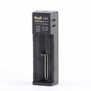 Bộ sạc Yonii TC1 2A charing TYPE-C, thích hợp cho 18650 26650 21700