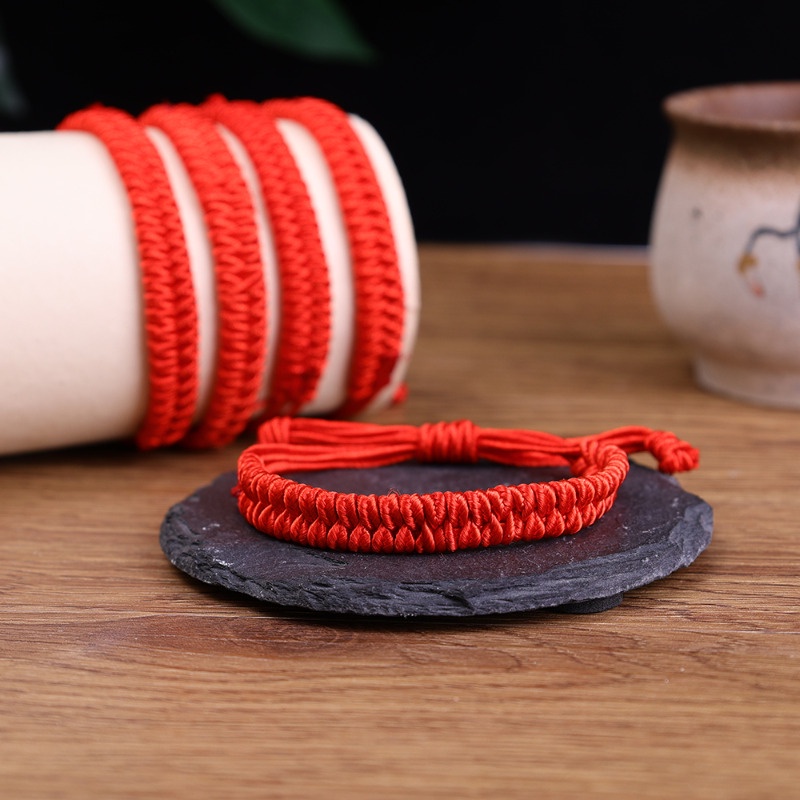 Vòng Tay Dây Đỏ May Mắn Thắt Nút Đuôi Phượng Hoàng Điều Chỉnh Được / Vòng Tay Bùa Hộ Mệnh Thủ Công Đơn Giản Thời Trang unisex / Vòng Tay Tình Bạn