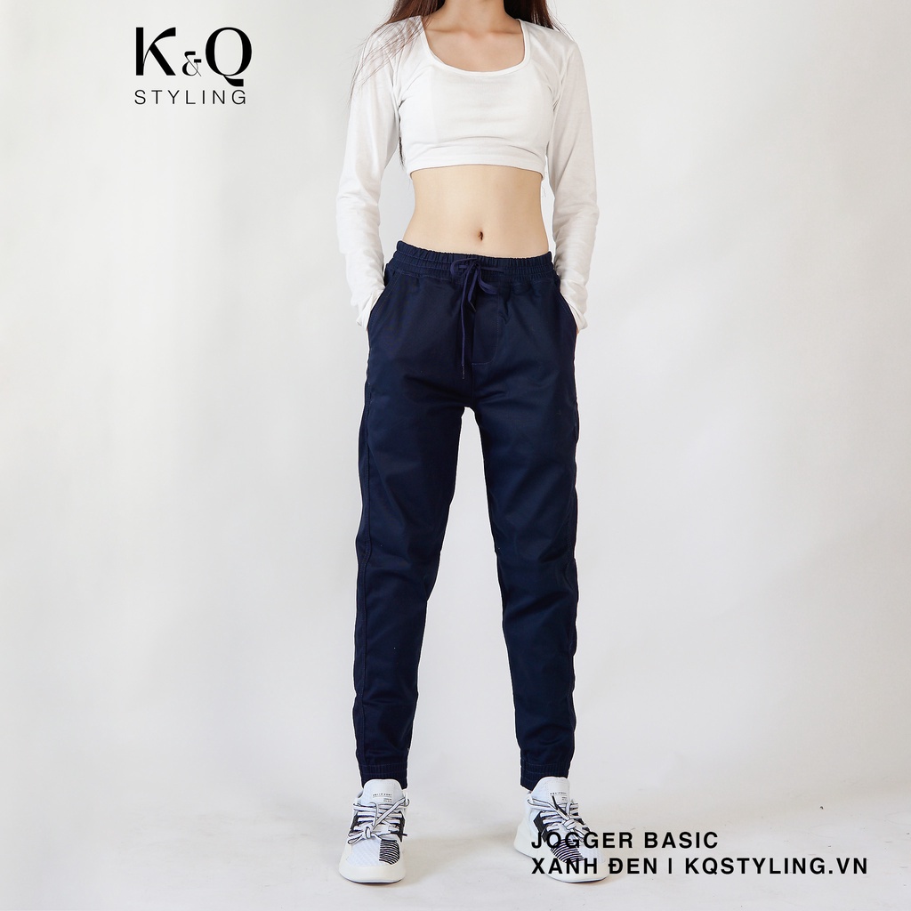 Ảnh Quần jogger kaki co giãn KQSTYLING premium xanh đen 2