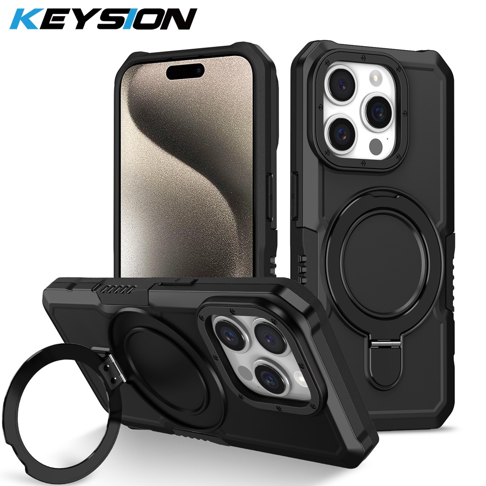 Keyion Ốp Điện Thoại Silicon + pc Kiểu Áo Giáp Chống Sốc Gắn Nhẫn Đỡ ...