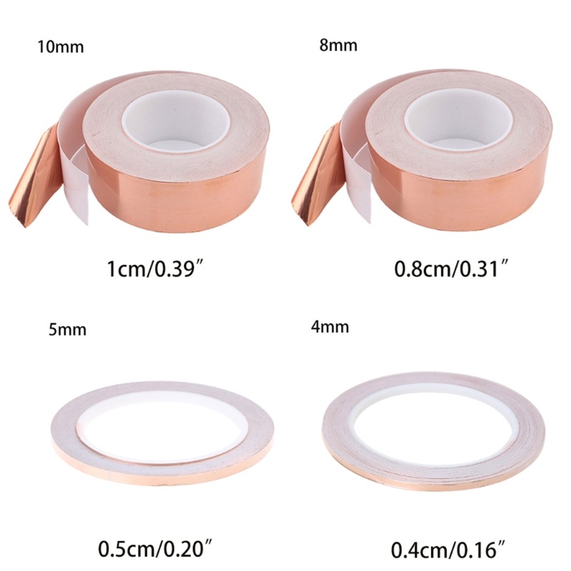 Băng keo đồng BTM dẫn điện một mặt có chất kết dính cho mạch giấy che chắn EMI Sửa chữa điện nối đất