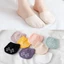 Tất nửa chân vô hình MERIGGIARE, Tất Cotton nguyên chất, Tất nửa chân phía trước ẩn chống trượt bằng silicon
